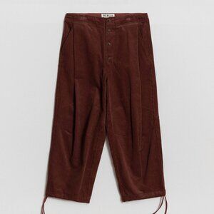 Merely Made Relaxed Corduroy Pants (Very Lightly Used) - Medium Fit, Spice Brown